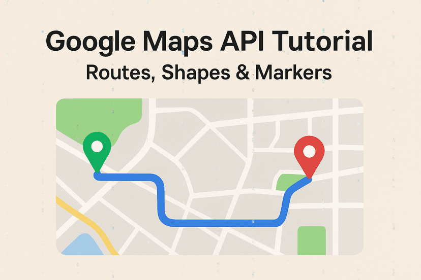 Google Maps API Tutorial: Routes, Shapes & Markers